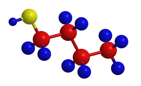 Butanol (n-butanol) - estructura molecular —  Fotos de Stock