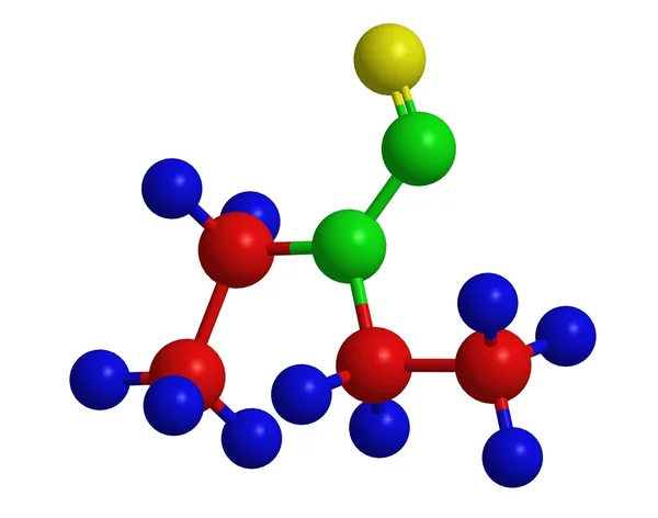 Molekulární struktura N-nitrosodiethylamine — Stock fotografie