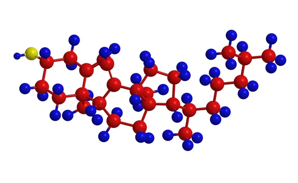 Moleculaire structuur van cholecalciferol (vitamine D3) — Stockfoto