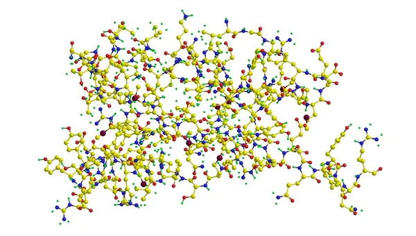 Deli dana moleküler yapısı — Stok fotoğraf