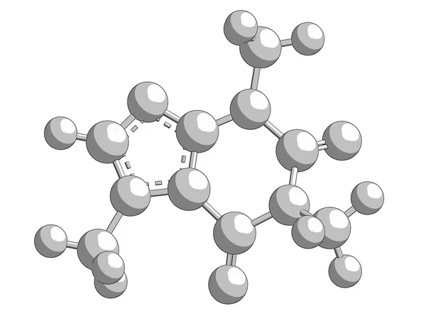 Молекулярна структура кофеїну — стокове фото