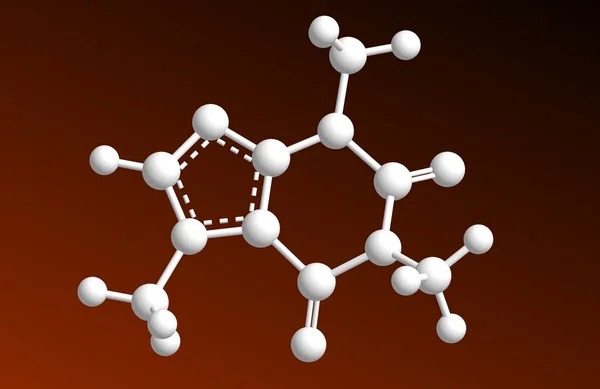 Molekuláris szerkezete a koffein — Stock Fotó