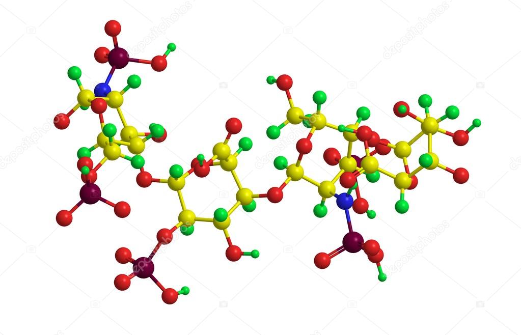 Molecular structure of heparin