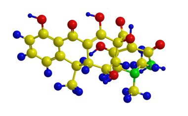 Doksisiklin (Vibramycin) - moleküler yapısı