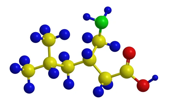 Pregabalina (Lyrica) - estrutura molecular — Fotografia de Stock