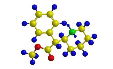 Metifenol (Ritalin) - moleküler yapısı