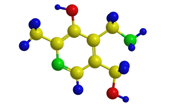 Molekuláris szerkezete, pyridamine (B6-vitamin) — Stock Fotó