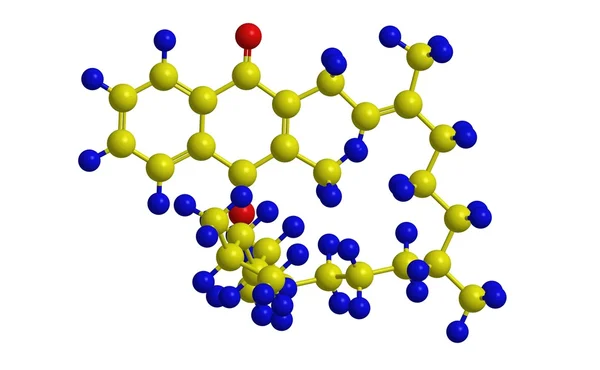 Molekulare Struktur von Phyllochinon (Vitamin k1)) — Stockfoto