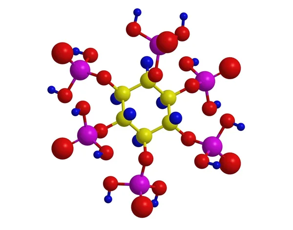 Molekulare Struktur der Phytsäure — Stockfoto