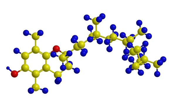 Estructura molecular del tocoferol (vitamina E ) —  Fotos de Stock
