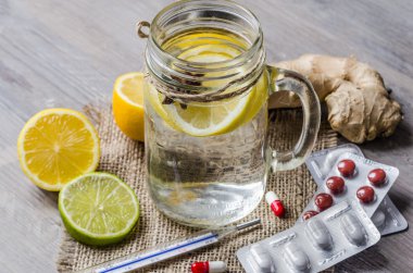 Zencefilli ve limonlu çay 