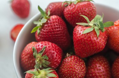 çilek yakın çekim