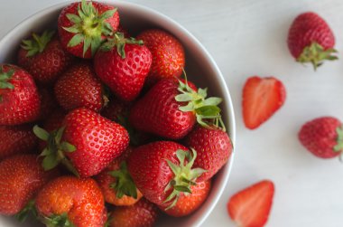 çilek yakın çekim