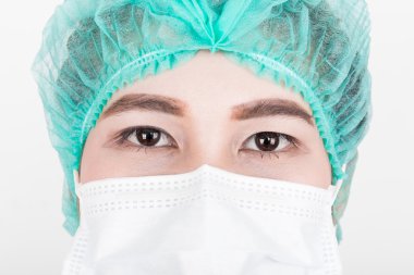 Genç çekici Asyalı hemşire