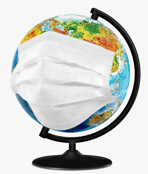 全球各地的医疗面罩 图库图片