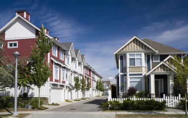 Kuzey Amerika'da modern townhouses