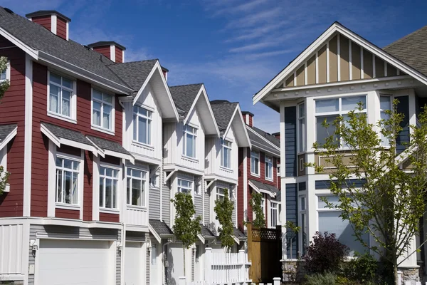 Modern townhouses in North America — Stock Photo, Image