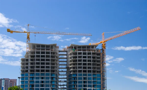 Construção de Apartamento Edifício. — Fotografia de Stock