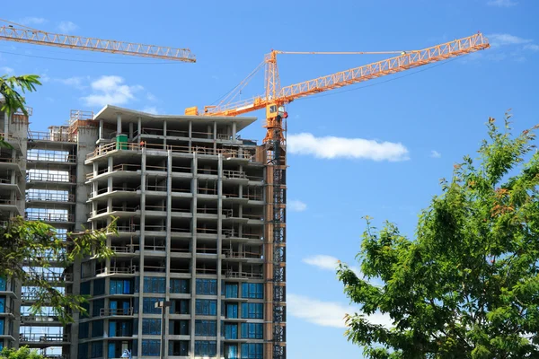 Construção de Apartamento Edifício — Fotografia de Stock