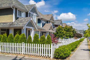 Vancouver, BC, Kanada 'daki modern evler