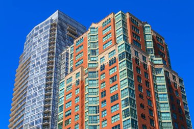 Vancouver 'daki Modern Apartman Binaları, British Columbia, Kanada.