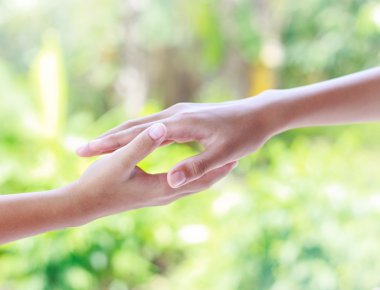 Helping hands - ekip çalışması kavramı