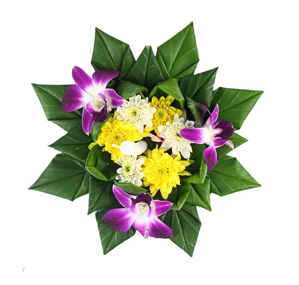 Loy Kratong Festival Thailand Traditional Culture Kratong Banana Leaves — 스톡 사진