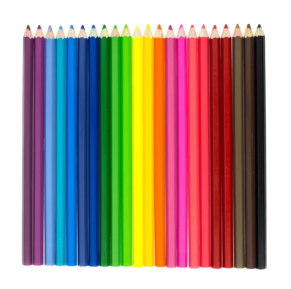 Color pencils isolated on white background — Stock Photo, Image