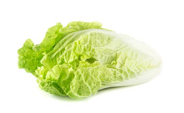 Çin Lahanası üzerinde beyaz izole