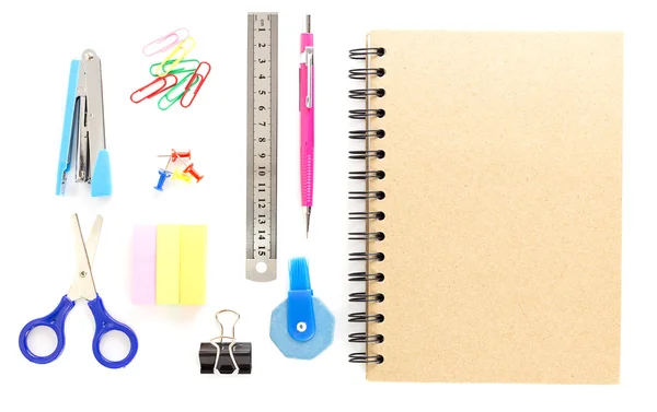 Top view of stationery objects — Stock Photo, Image