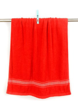 Kırmızı havlu raf Klipsli bekle