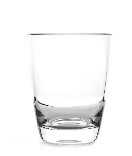 Leeres Glas auf Weiß — Stockfoto