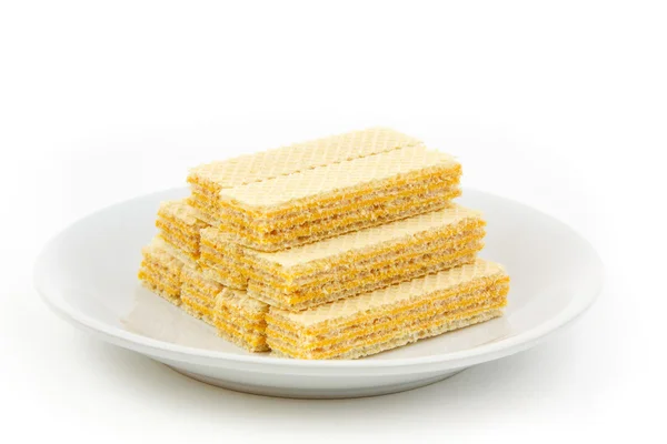 Wafer on dish — Stock Photo, Image