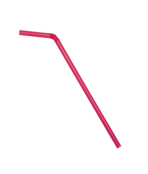 Питьевая солома изолирована на белом
