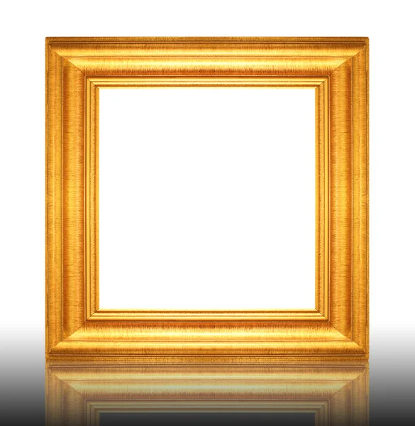白を基調としたゴールドヴィンテージフレーム — ストック写真
