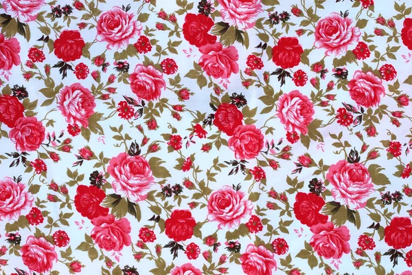 Flowers Fabric Pattern Background — Stock Photo, Image