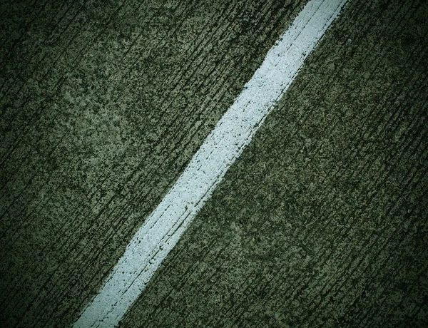 White Line Old Concrete Floor — Stock Photo, Image