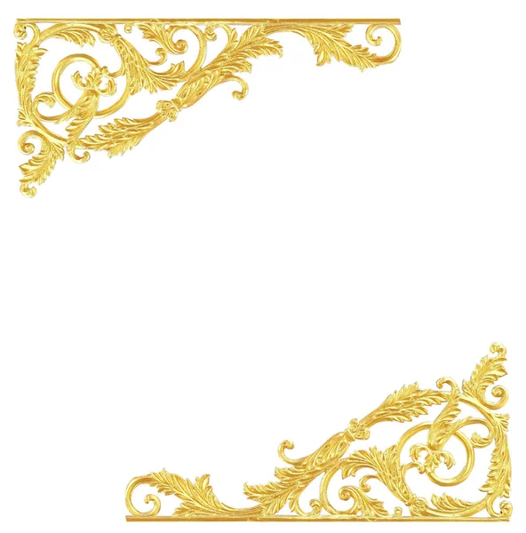 Ornamentelemente Vintage Gold Blumenmuster — Stockfoto