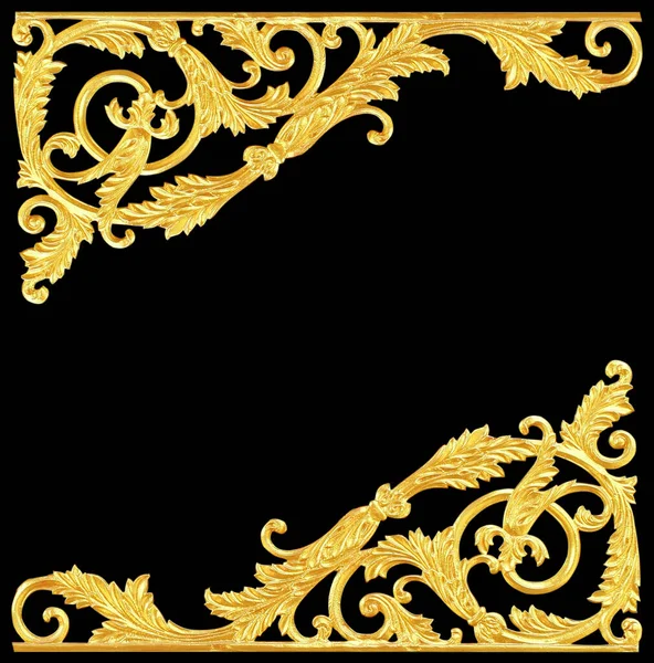 Ornament Elements Vintage Gold Floral Designs — Stock Photo, Image