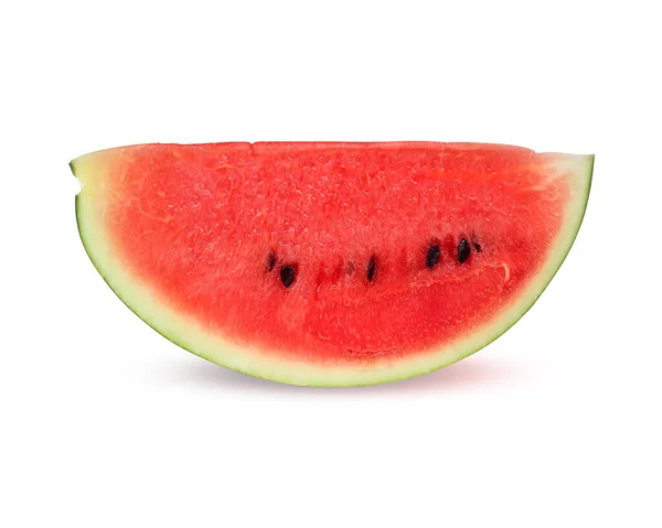 Wassermelone Scheiben Geschnitten Auf Weißem Hintergrund — Stockfoto