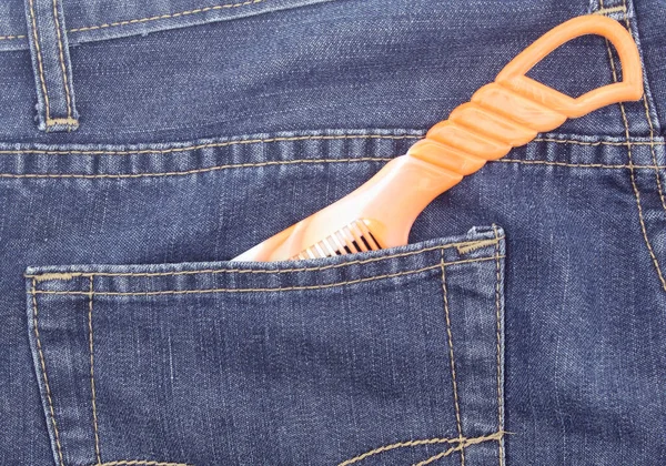 Comb Pocket Jean — Stock Photo, Image