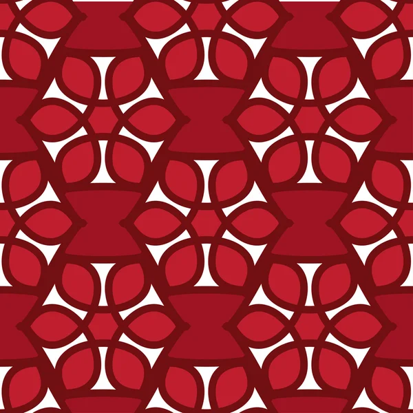 Květinový vzor bezešvé červená barva — Stockový vektor