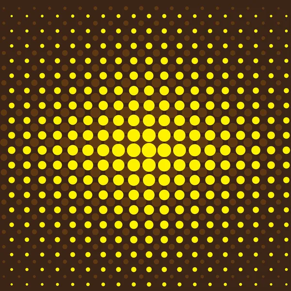 Brauner und gelber Halbtonhintergrund — Stockvektor