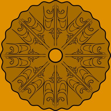 Soyut sanat kompozisyon altın renk