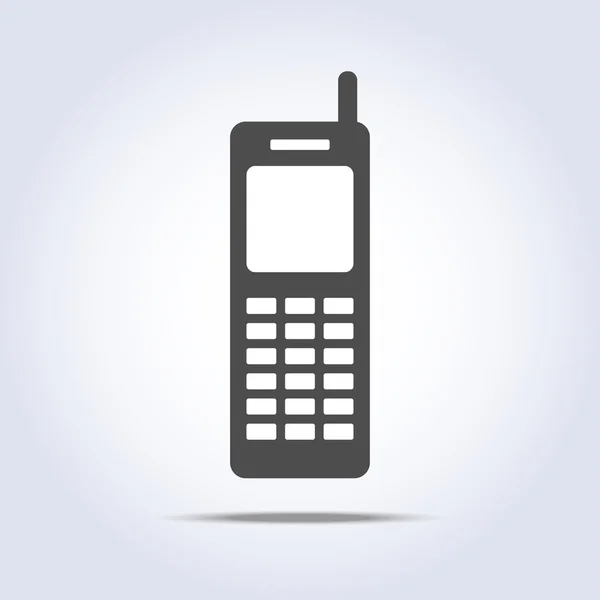 Telefon retro ikony šedé barvy — Stockový vektor