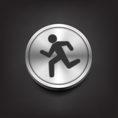 basit çalışan insan silueti