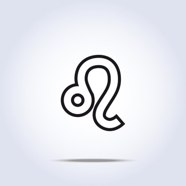 basit leo zodyak yıldız işareti