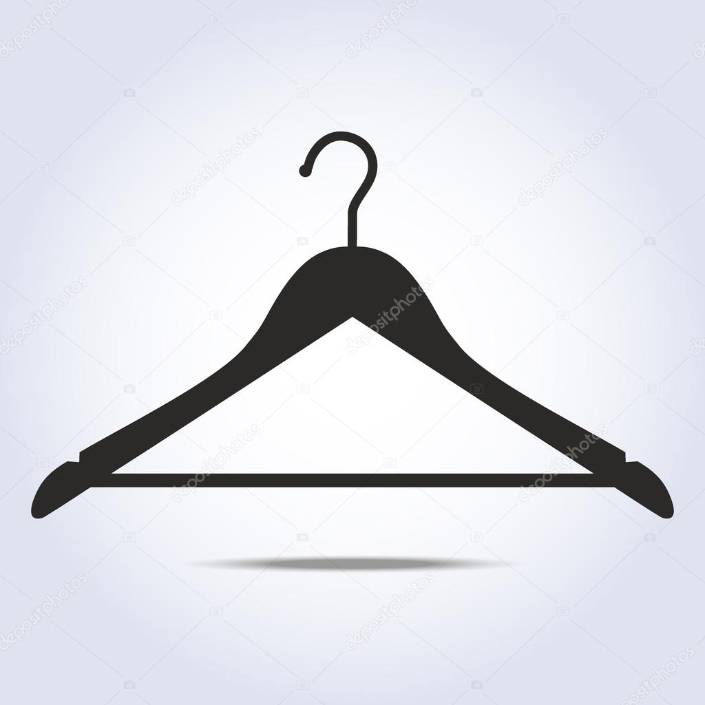 Hanger simple icon in vector