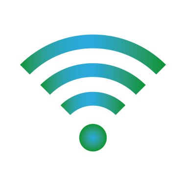 WiFi simgesi mavi yeşil renk