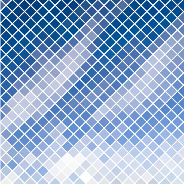 Mosaico diagonale blu effetto cielo — Vettoriale Stock